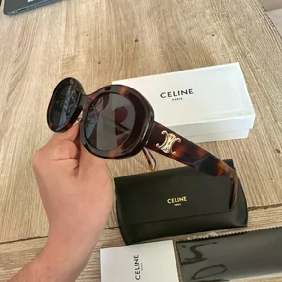 Celine Triomphe 01 Oval Sunglasses main image 5